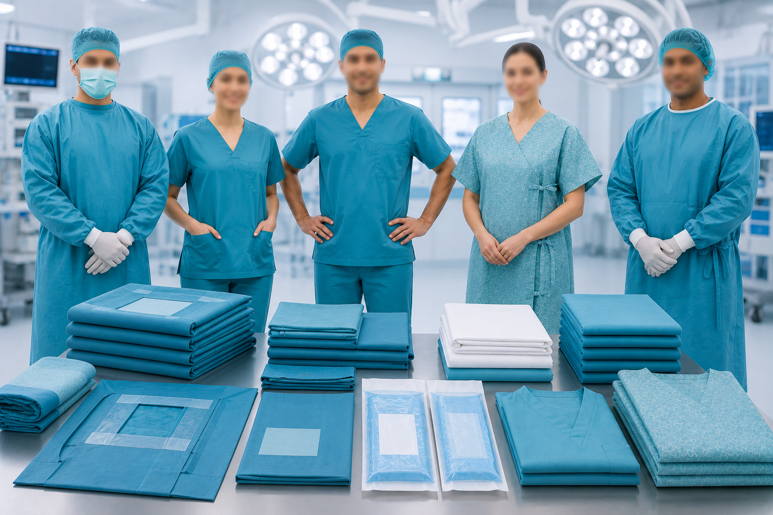 Cardiology reusable OT drape